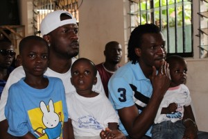 psquare at the orphanage (18) Peter has a baby with Lola Omotayo. Paul is in a serious relationship with Anita. Will the brothers consider adoption?