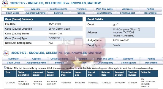 tinadivorcedocs Tina's petition