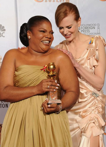 MoNique - best supporting actress MoNique and Nicole Kidman