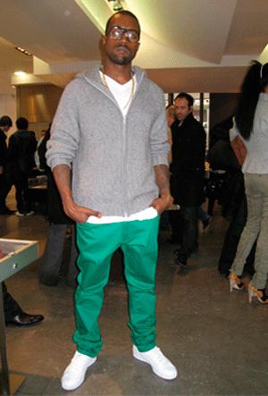 kanye-west's pants are getting thinner Mr West's pants are getting slimmer an slimmer...