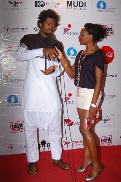 Basketmouth on red carpet