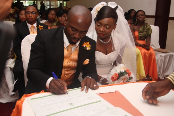signing the register
