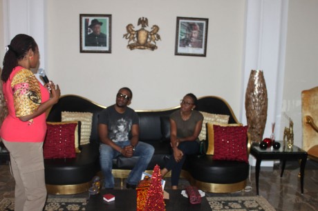 The 1st lady addresses Darey and Asa