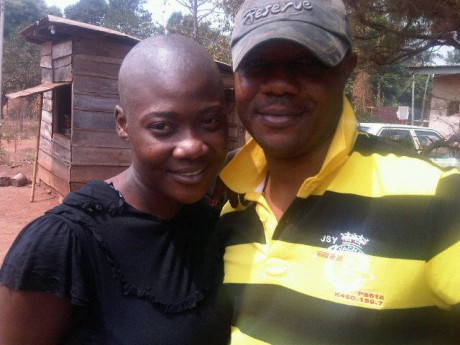 Mercy with movie director Micheal Jaja