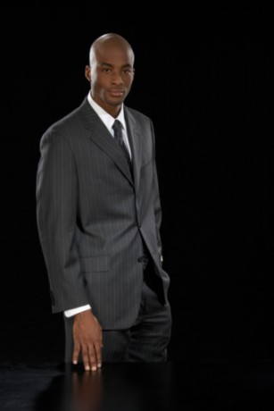 Black man rocking suit