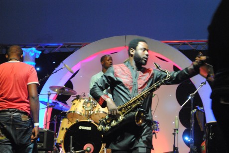 Mike Aremu In a Rehearsal