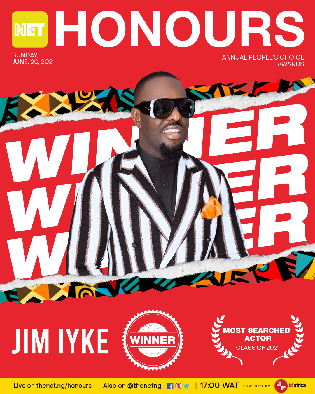 Jim Iyke NET Honours 2021