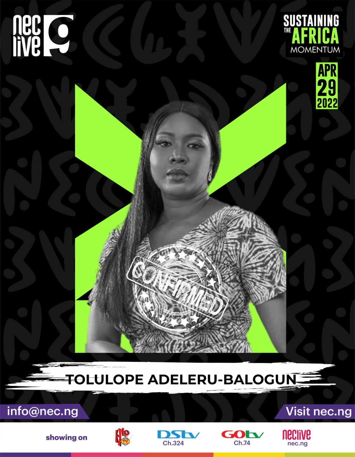 Tolulope Adeleru-Balogun, News Central TV’s Head of Programmes, Confirmed as NECLive9 Speaker