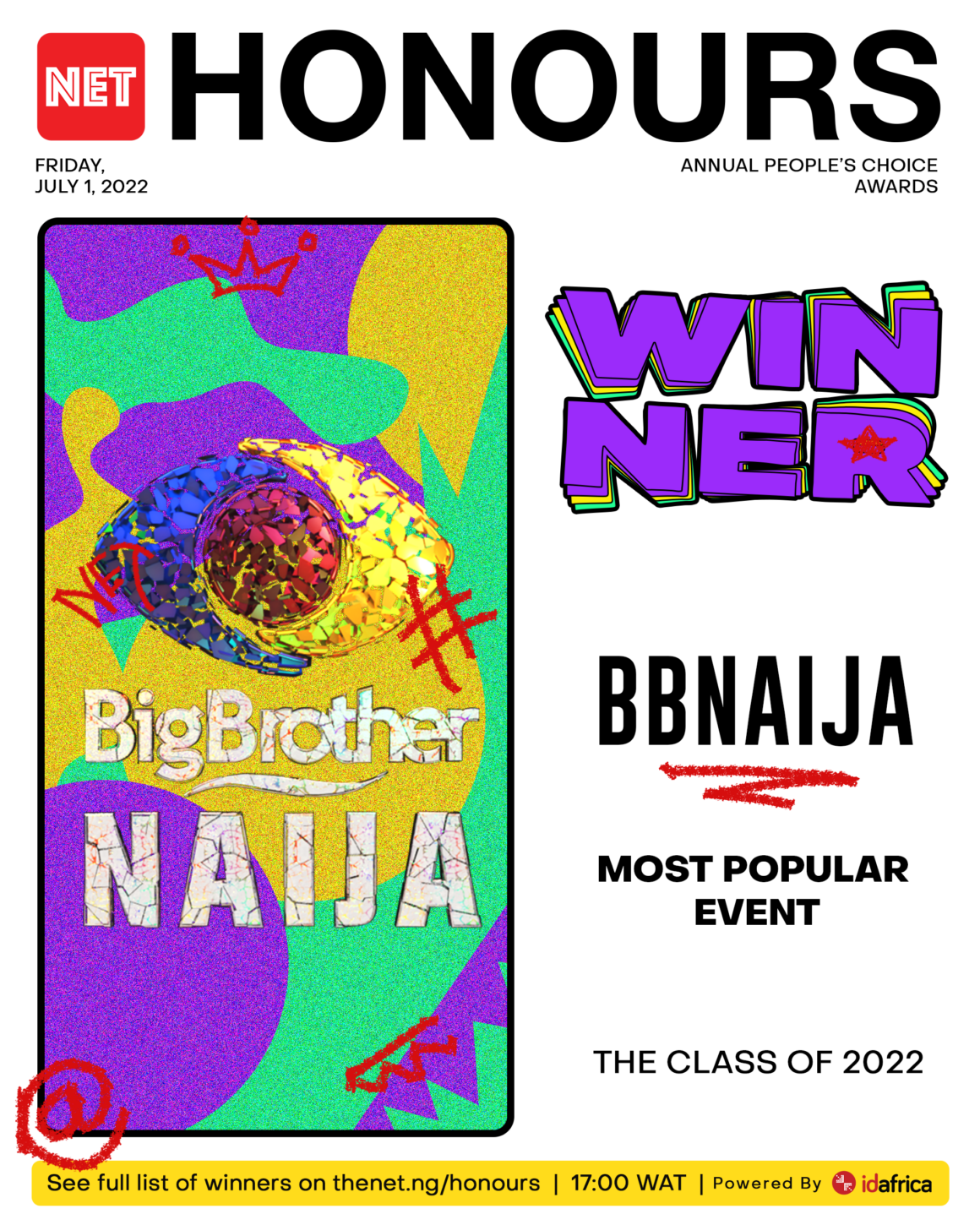 NET Honours 2022: BBNaija Emerges ‘Most Popular Event’ Three Years in a Row