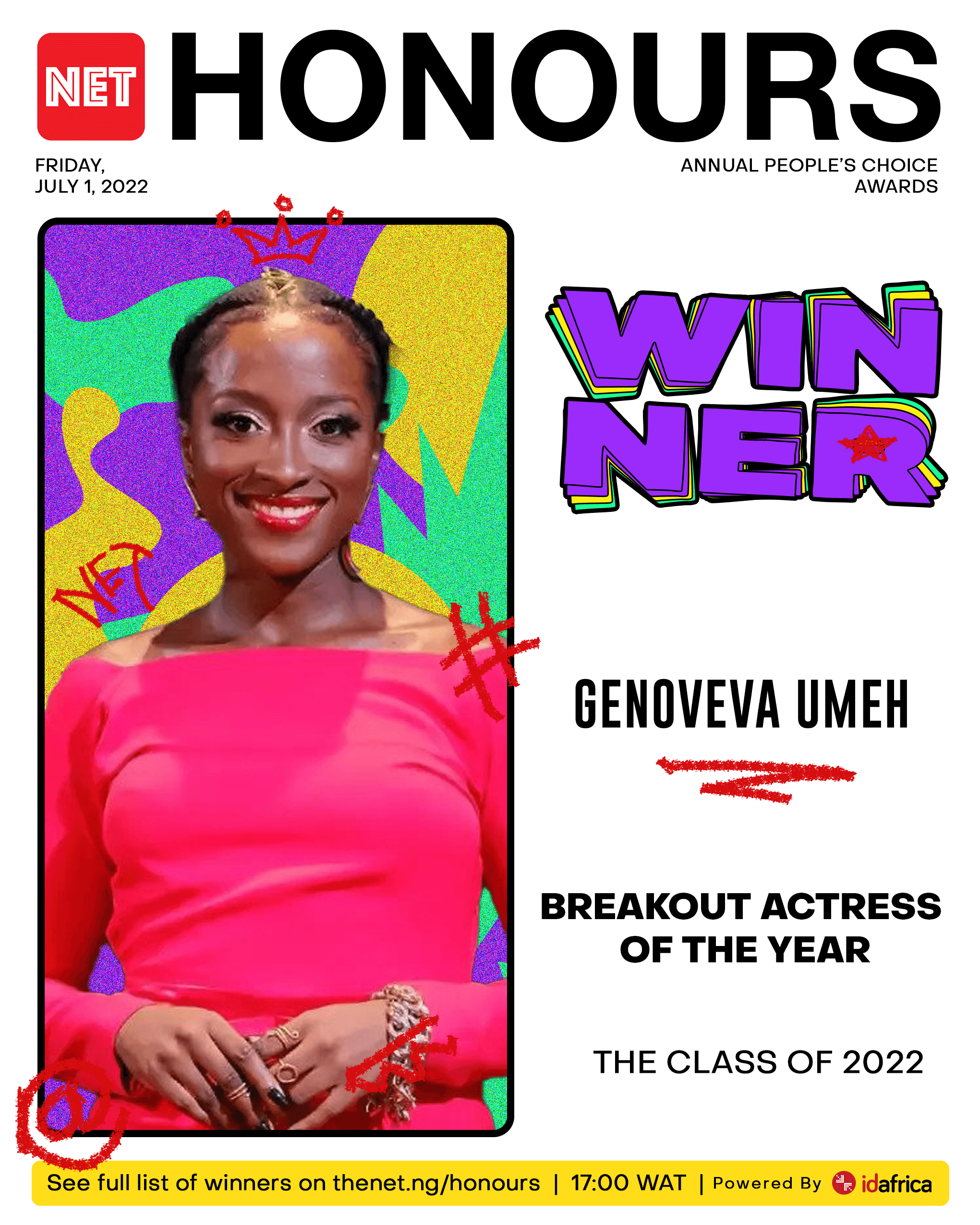 net honours 2022 breakout actress of the year