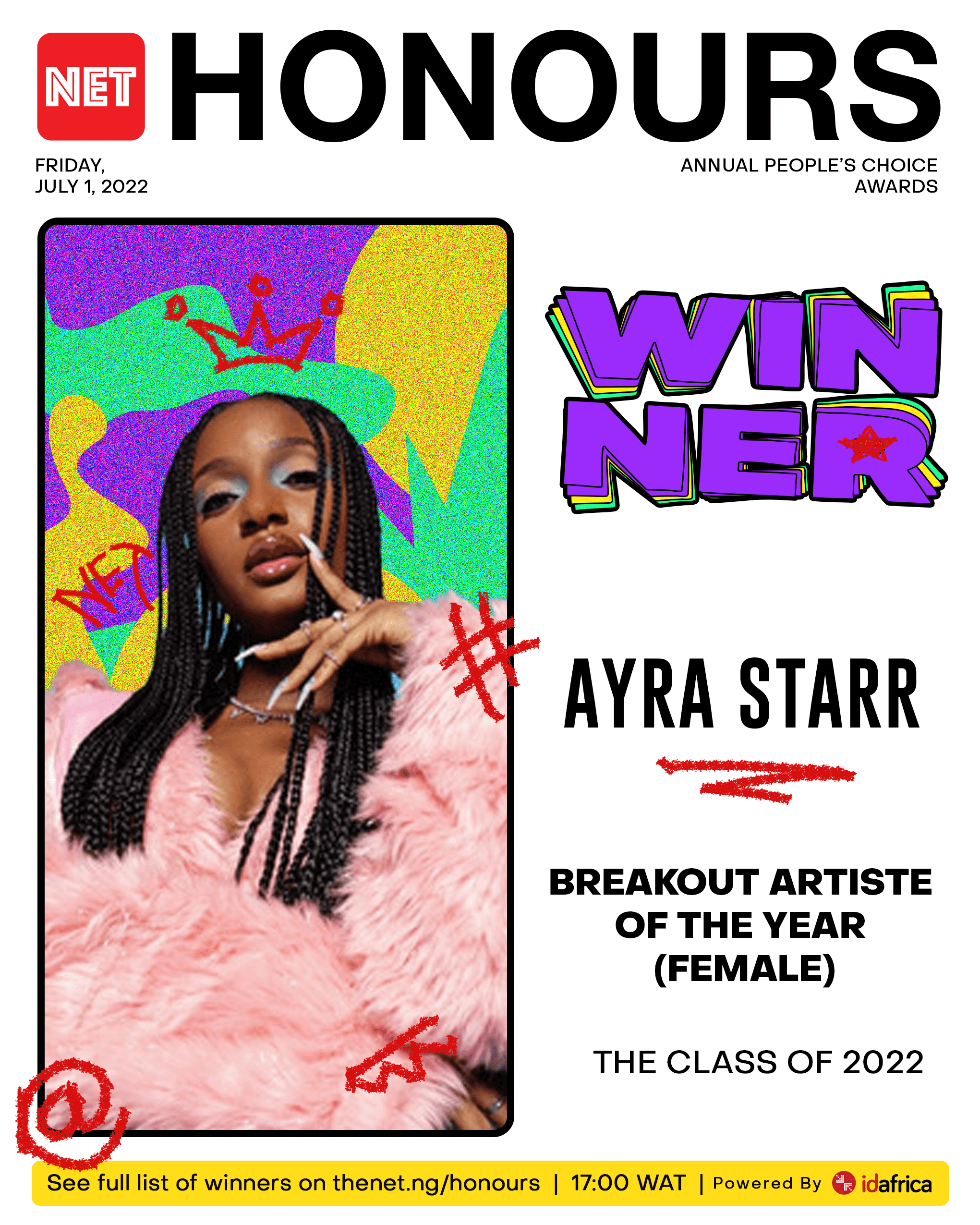net honours 2022 breakout artiste of the year female