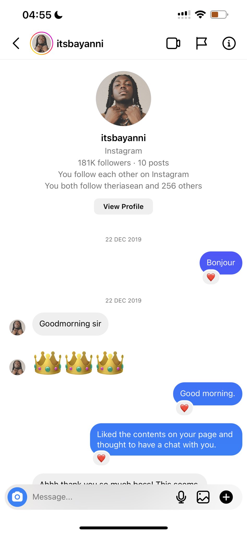 Don Jazzy messages Bayanni