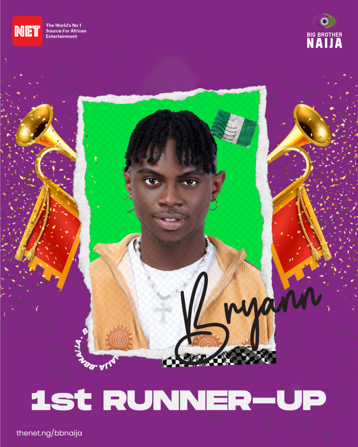 Bryann becomes BBNaija Level Up firsr runner-up