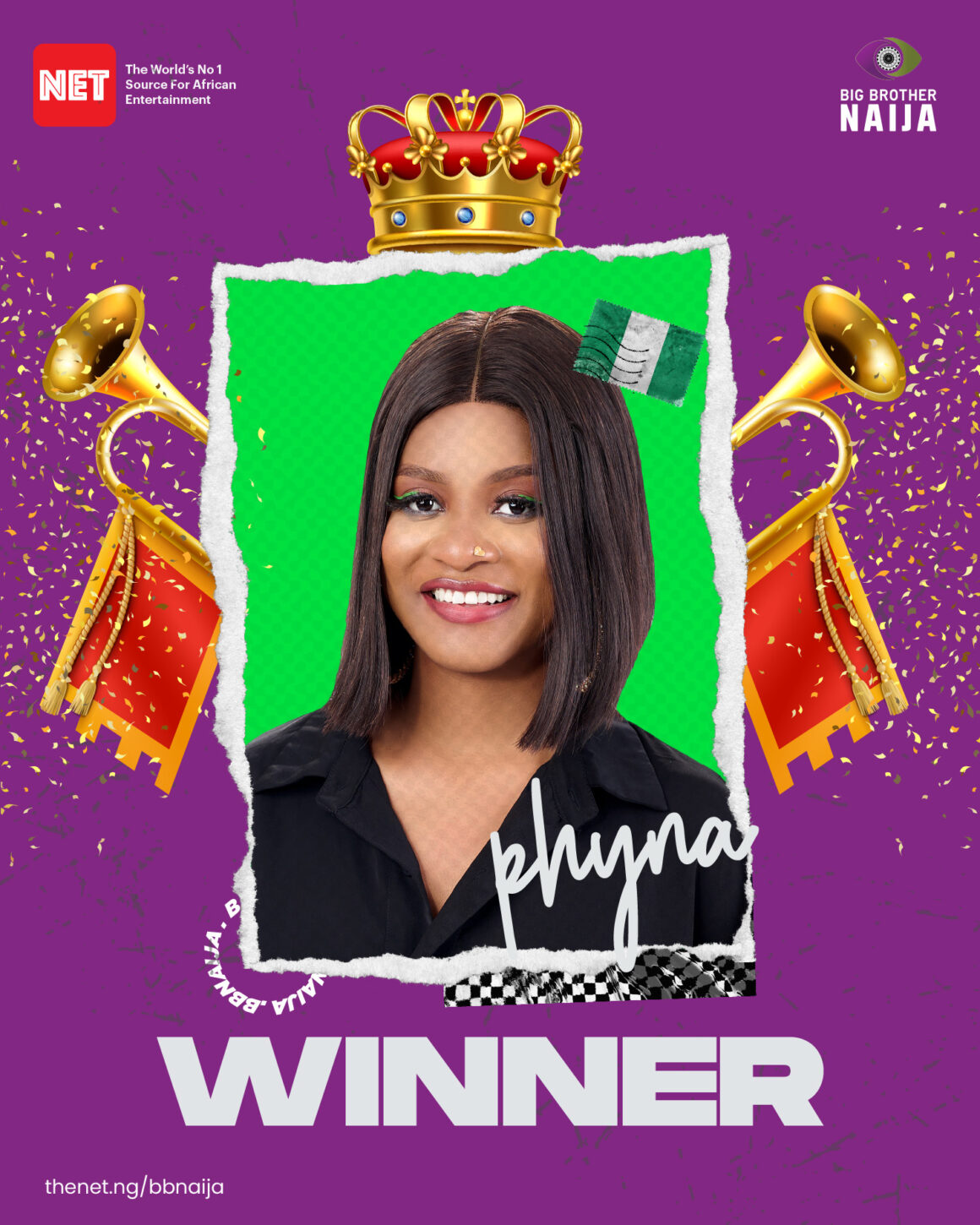Phyna wins the BBNaija season 7 to walk away with the 100 million naira prize