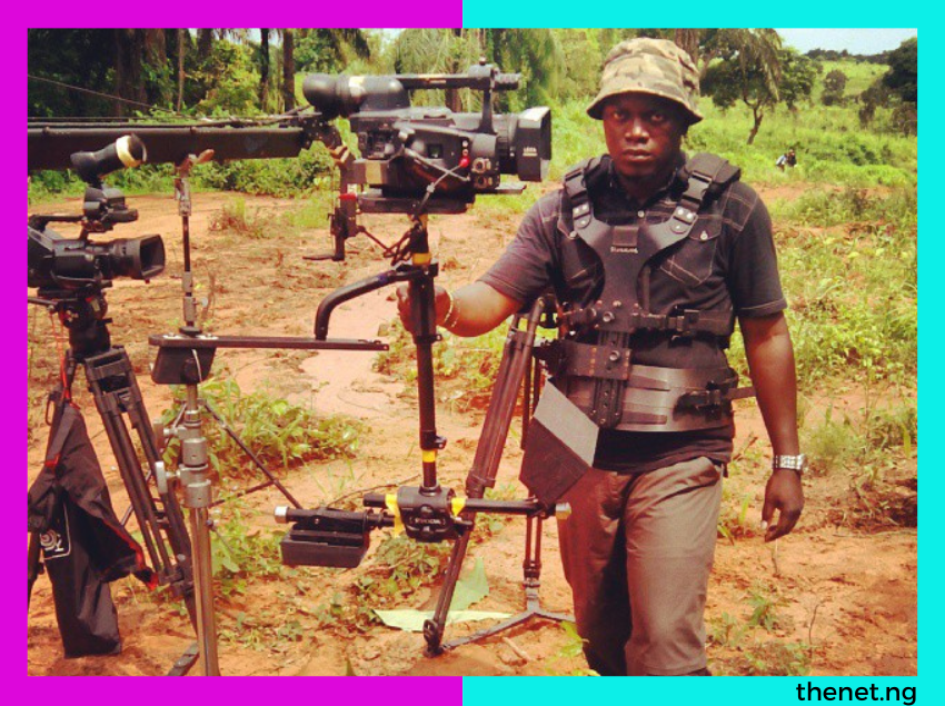 Adeoluwa Owu shooting Guilder Ultimate search with Jungle Film Crew