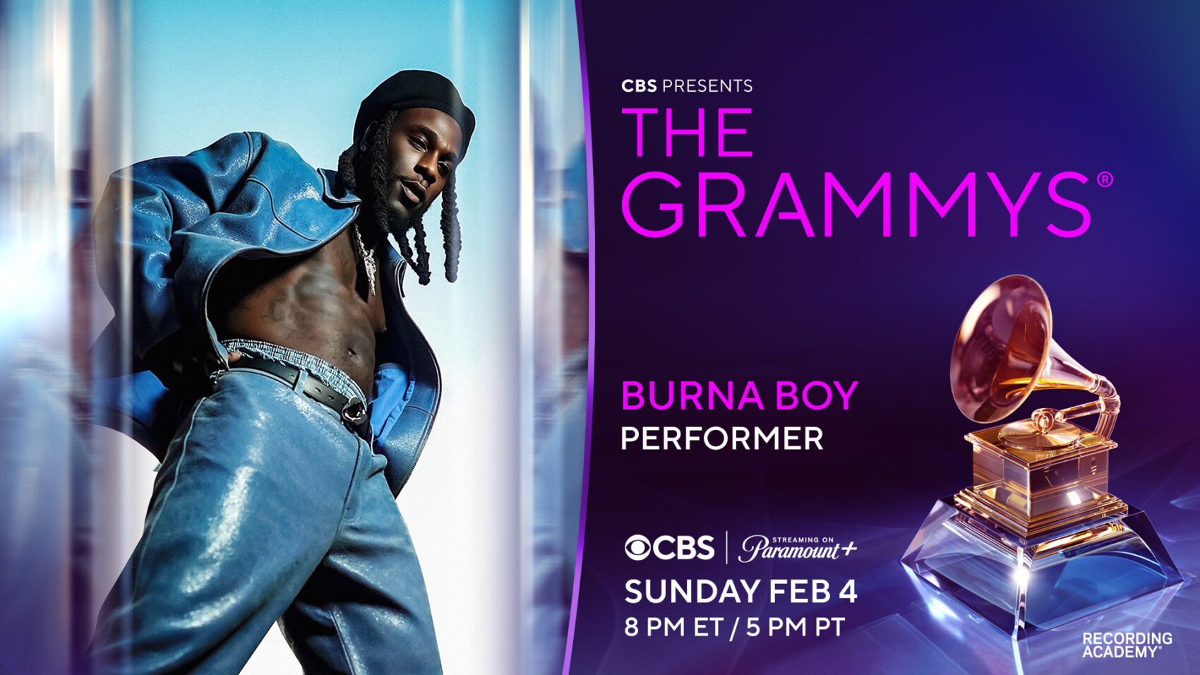 Burna Boy To Perform At The 2024 Grammys
