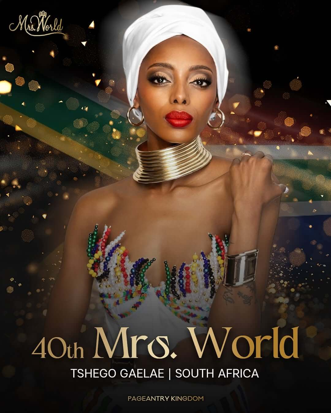 Tshego Gaelae wins Mrs World pageant