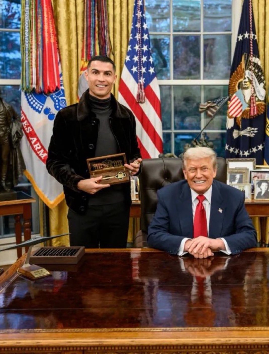 Trump and Ronaldo