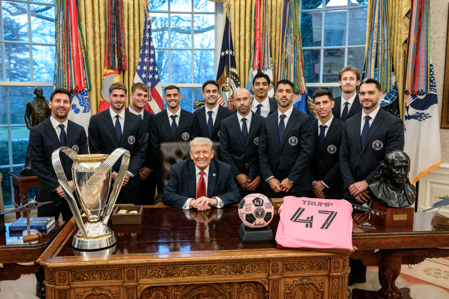 Trump and Inter Miami Players