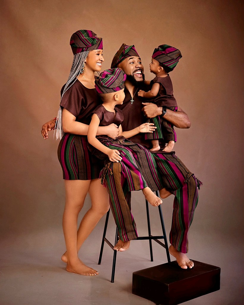 Banky W and his family